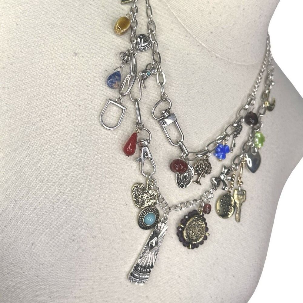 Free People Maxamillion Charm Necklace - World Traveler - Picture 5 of 10